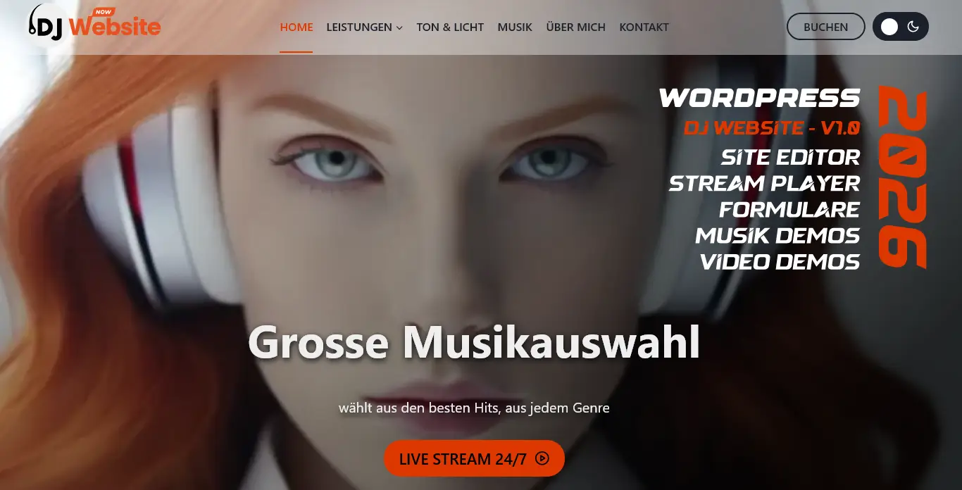 Wordpress DJ Website